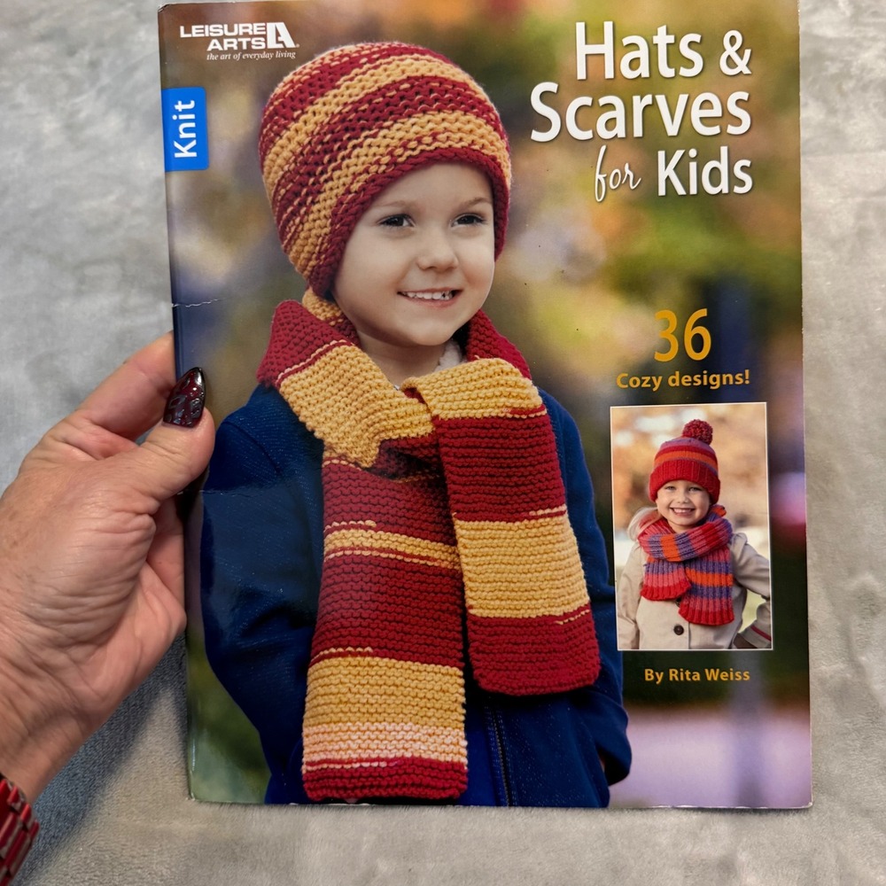 Hats & Scarves for Kids Knitting Pattern Book – 36 Designs by Rita Weiss